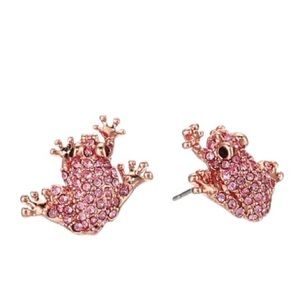 Kate Spade ♠️ frog stud earrings, never worn